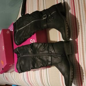 Kohls So knee high suede boots